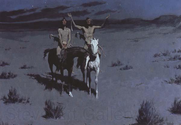 Frederic Remington Pretty Mother of the Night-White Otter is No longer a boy (mk43) France oil painting art